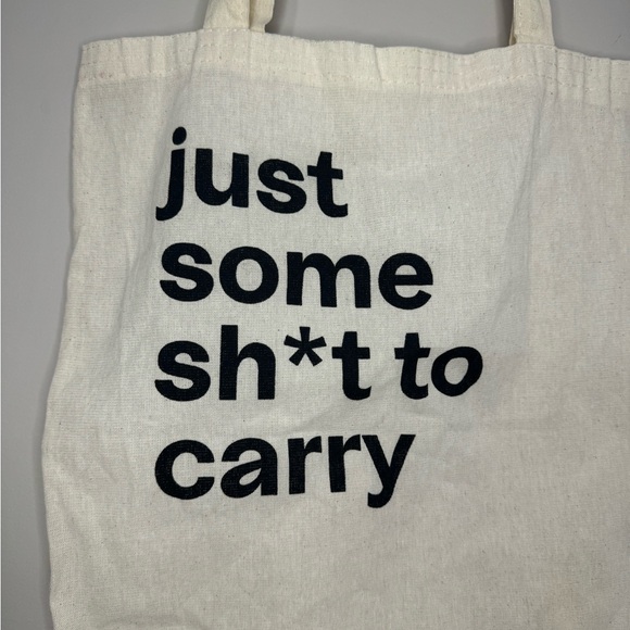 Just some sh*t to carry graphic fun tote bag - Picture 2 of 6